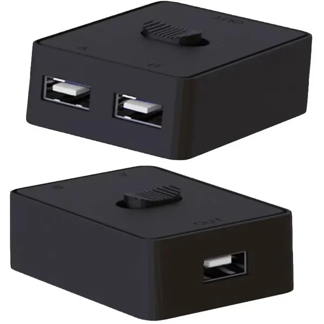 Alfais 4559 2 Port Usb 2.0 To KVM Switch Çoklu Pc Kasa Çoklayıcı Hub Anahtar