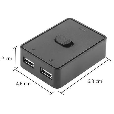 Alfais 4559 2 Port Usb 2.0 To KVM Switch Çoklu Pc Kasa Çoklayıcı Hub Anahtar