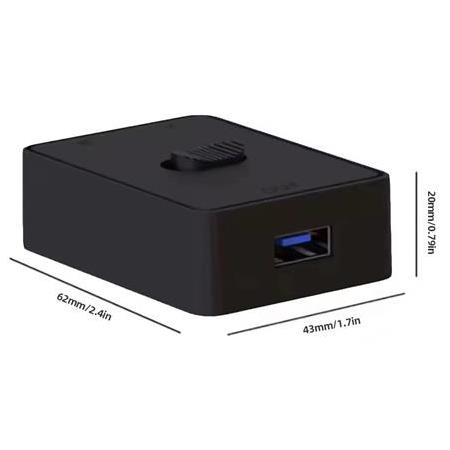 Alfais 4560 2 Port Usb 3.0 To KVM Switch Çoklu Pc Kasa Çoklayıcı Hub Anahtar