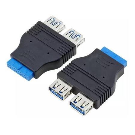 Alfais 4924 19 Pin 2xUSB 3.0 To 9 Pin USB 2.0 Çevirici Dönüştürücü Adaptör