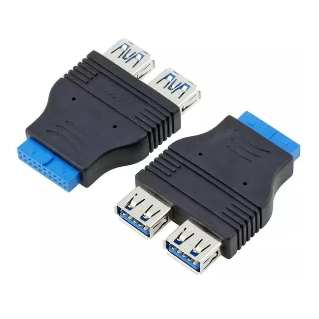 Alfais 4924 19 Pin 2xUSB 3.0 To 9 Pin USB 2.0 Çevirici Dönüştürücü Adaptör