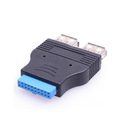 Alfais 4924 19 Pin 2xUSB 3.0 To 9 Pin USB 2.0 Çevirici Dönüştürücü Adaptör