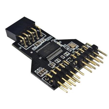 Alfais 5089 9 Pin Anakart Usb Rgb Bluetooth Başlık Uzatma kablosu Çoklayıcı Çevirici