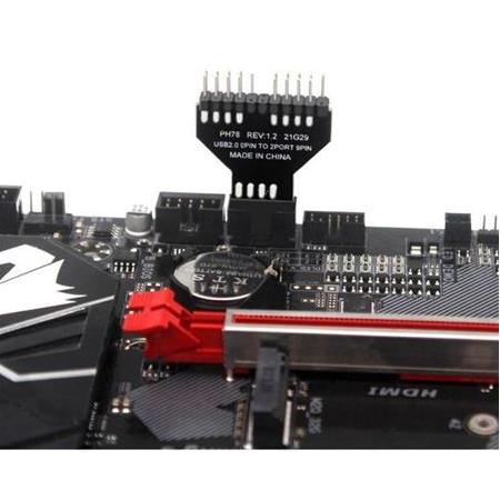 Alfais 5089 9 Pin Anakart Usb Rgb Bluetooth Başlık Uzatma kablosu Çoklayıcı Çevirici