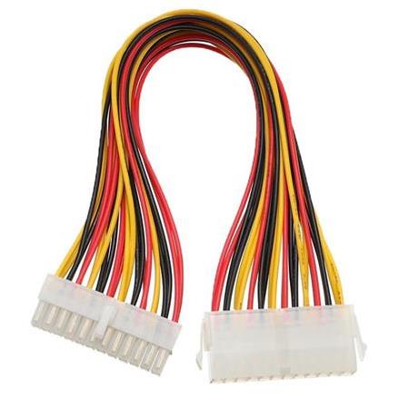 Alfais 4983 Kasaiçi Psu ATX 24 Pin Power Uzatma Kablo Supply Uzatıcı Ek Dişi Erkek Kablo