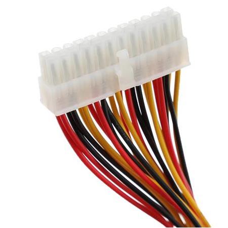 Alfais 4983 Kasaiçi Psu ATX 24 Pin Power Uzatma Kablo Supply Uzatıcı Ek Dişi Erkek Kablo