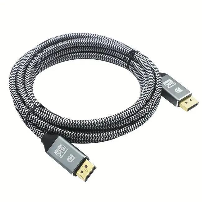 Alfais 4792 3 Metre 8K DisplayPort Kablosu DP 1.4 Erkek Erkek