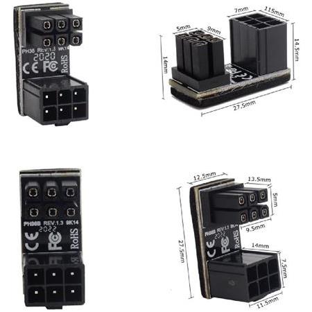 Alfais 4974 Atx 6 Pin To 180 Derece Dişi Erkek Ekran Kartı Güç Çevirici Dönüştürücü Adaptör