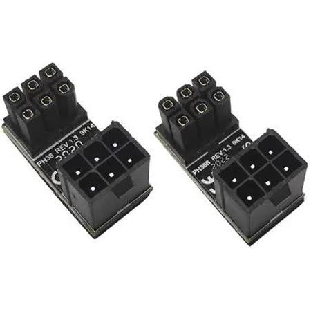 Alfais 4974 Atx 6 Pin To 180 Derece Dişi Erkek Ekran Kartı Güç Çevirici Dönüştürücü Adaptör