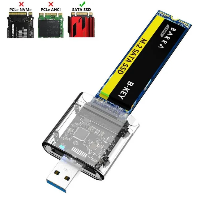 Alfais 5229 M.2 Sata To Usb 3.0 Gen1 Ngff Ssd 5gbps Harddisk Kutu Çevirici Adaptör