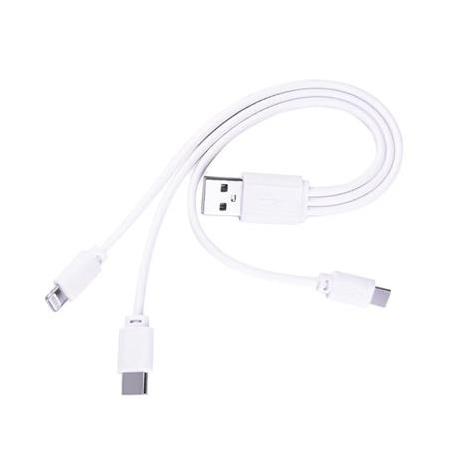 Alfais 5103 Usb To Micro Usb Type C Lightning Çevirici Dönüştürücü Data Şarj Kablosu