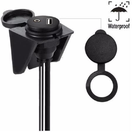 Alfais 4825 Usb 2Rca 3.5mm Aux Araç İçi Kontrol Paneli Uzatma Ek Kablosu