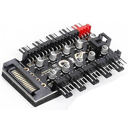 Alfais 4988 10 Port Fan Power Sata Güç Switch Pwm Çoklayıcı