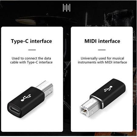 Alfais 5219 Type C To Usb B Midi Klavye Yazıcı Printer Çevirici Dönüştürücü Adaptör