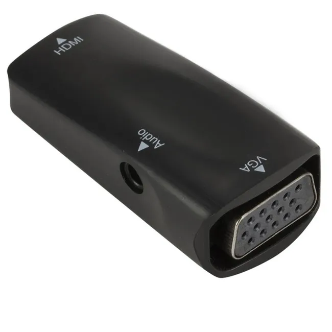 Alfais 4979 Hdmi To Vga Monitör Ses Destekli Çevirici Dönüştürücü Adaptör Dişi-Dişi