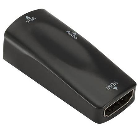 Alfais 4979 Hdmi To Vga Monitör Ses Destekli Çevirici Dönüştürücü Adaptör Dişi-Dişi