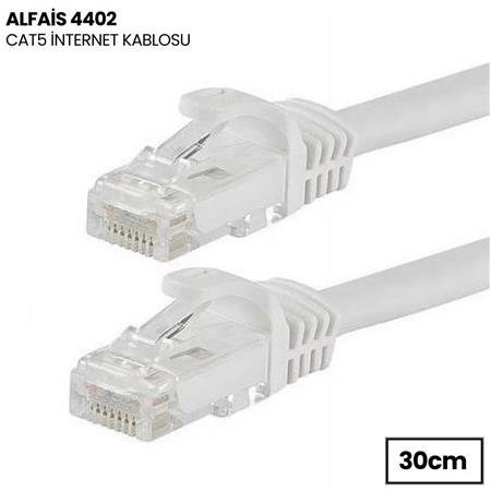 Alfais 4402 Cat5e İnternet Ethernet Rj45 Lan Kablosu 0.3 Metre