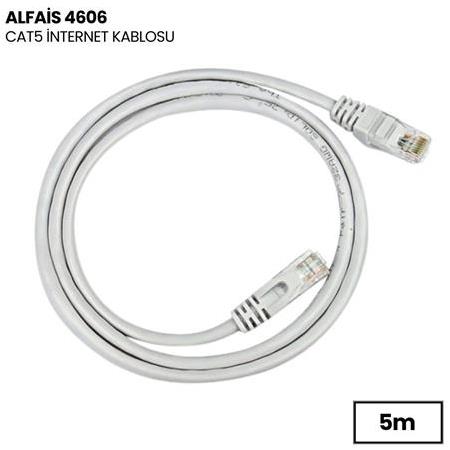 Alfais 4606 Cat5e İnternet Ethernet Rj45 Lan Kablosu 5 Metre
