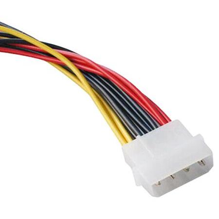 Alfais 4985 Kasa içi 3 Port ide Molex Sata Power Hdd 4 Pin Güç Kablosu