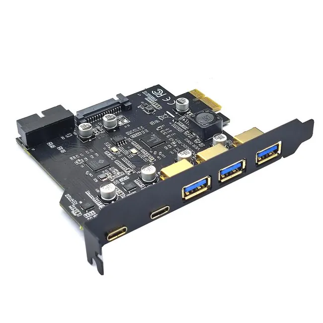 Alfais 4721 Pci-e Express Usb 3.0 Type C 3.2 Çoklayıcı Riser Kart