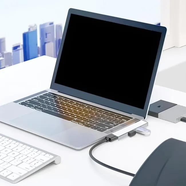 Alfais 6014 Usb Type C 3.0 Hub 3 Portlu Çoklayıcı Çoğaltıcı Dönüştürücü Çevirici Adaptör
