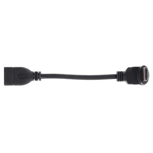 Alfais 4684 Hdmi Dişi Erkek Uzatma 90 Derece Dirsek Çevirici Dönüştürücü Kablosu
