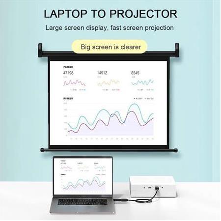 Alfais 4946 4K Destekli Displayport Hdmi Çevirici Dönüştürücü Adaptör