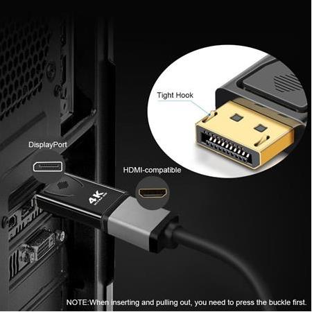 Alfais 4946 4K Destekli Displayport Hdmi Çevirici Dönüştürücü Adaptör