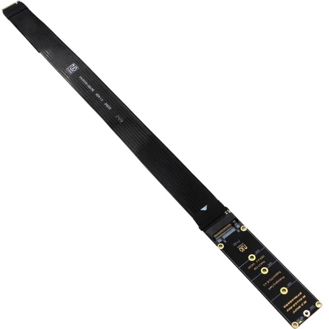 Alfais 6086 M.2 NVMe SSD PCIe 4.0 x4 Uzatma Kablosu M Key Adaptör Riser Card Çevirici