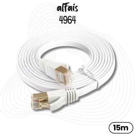 Alfais 4964 Cat7 Ethernet RJ45 600MHz 10GBPS Modem İnternet Kablosu 15 Metre