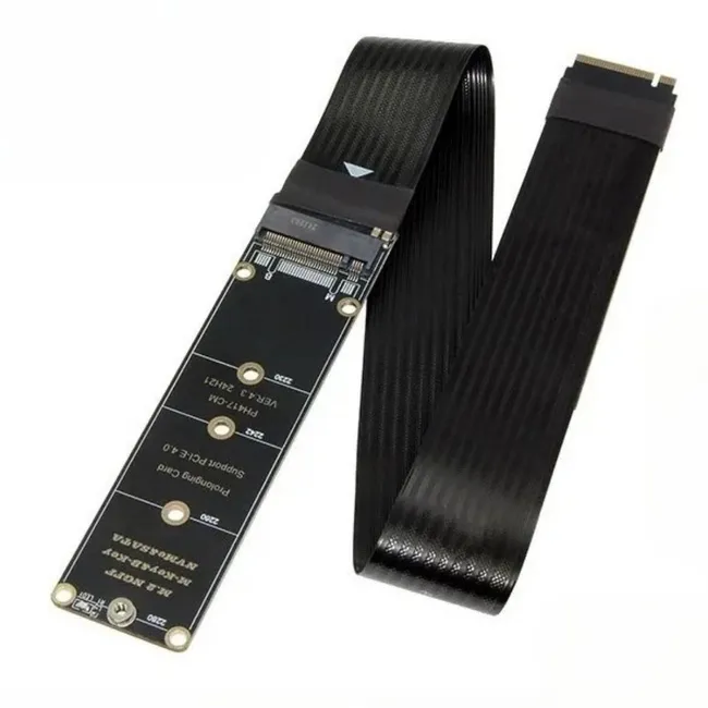 Alfais 6086 M.2 NVMe SSD PCIe 4.0 x4 Uzatma Kablosu M Key Adaptör Riser Card Çevirici
