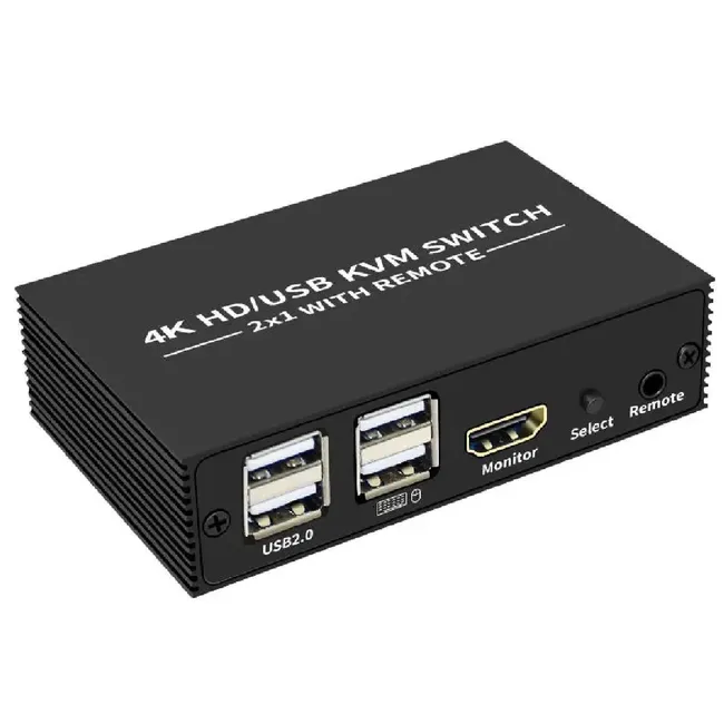 Alfais 4306 Hdmi Kvm Switch 2 Port Usb Type C 2 PC Tek Kasa Klavye Mouse Kontrol Çoklayıcı