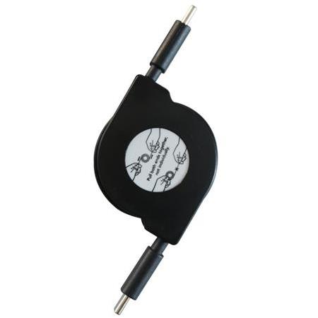Alfais 6024 Type C To Type C Erkek Hızlı Şarj Ve Veri Aktarım Kablosu Makaralı 1 Metre  PD 60W