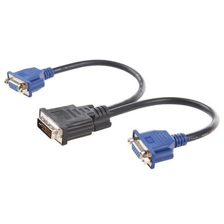 Alfais 4966 Dvi-İ Vga Y Çoğaltıcı Çoklayıcı Switch Splitter Kablosu