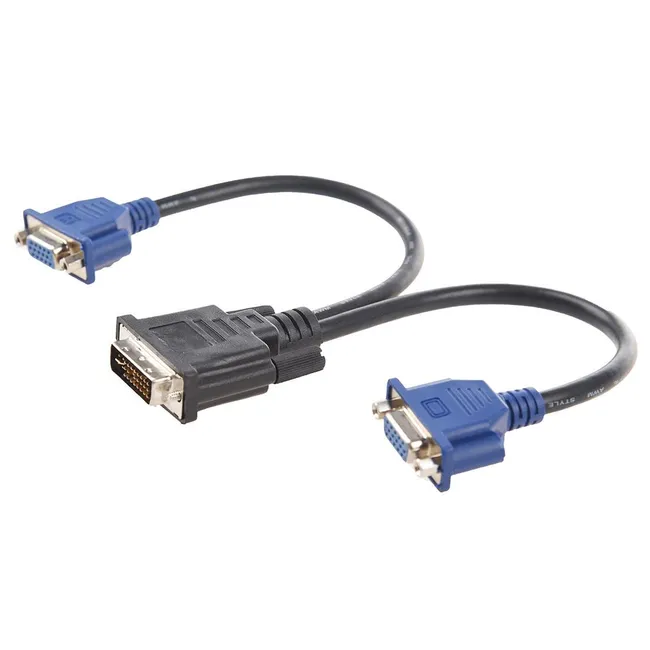 Alfais 4966 Dvi-İ Vga Y Çoğaltıcı Çoklayıcı Switch Splitter Kablosu