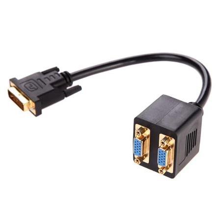 Alfais 4972 Dvi To 2X Vga Çevirici Çoklayıcı Splitter Kablosu