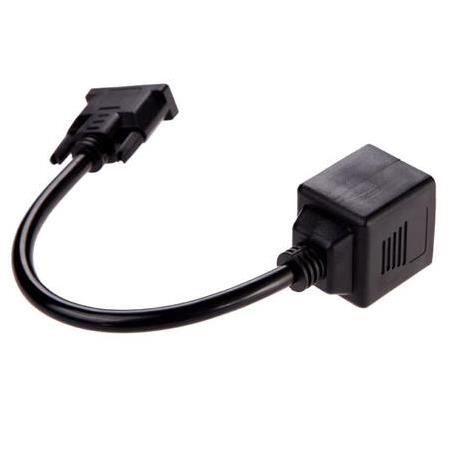 Alfais 4972 Dvi To 2X Vga Çevirici Çoklayıcı Splitter Kablosu