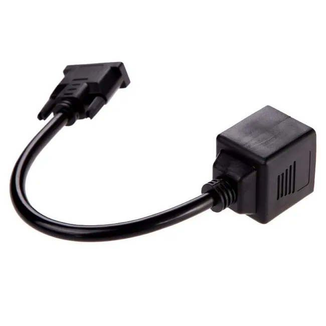 Alfais 4972 Dvi To 2X Vga Çevirici Çoklayıcı Splitter Kablosu