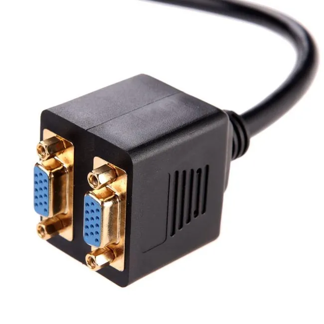 Alfais 4972 Dvi To 2X Vga Çevirici Çoklayıcı Splitter Kablosu