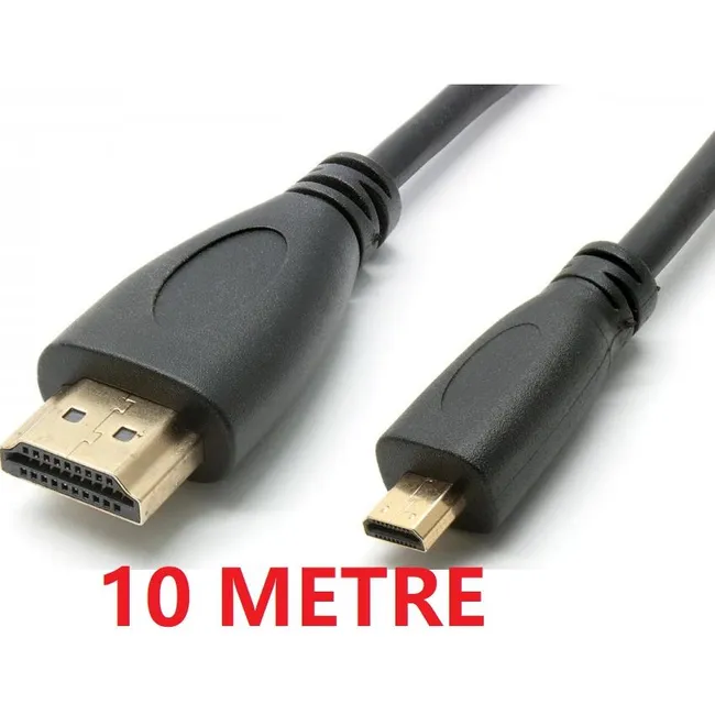 Alfais 4779 Micro Hdmi To Hdmi Çevirici Mikro Dönüştürücü Adaptör Tv Kablosu Tablet/Laptop 10 Metre