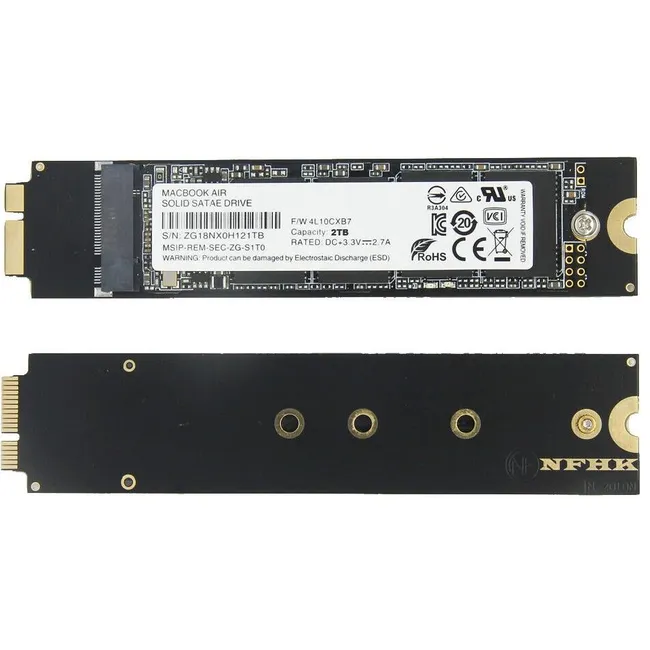 Alfais 4879 M.2 Ssd To 18(6+12) Pin Çevirici Dönüştürücü Kart Adaptör (Macbook için)
