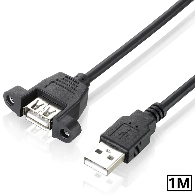 Alfais 4886 Usb Dişi Erkek Panel Tipi Data Uzatma Kablosu 1 Metre