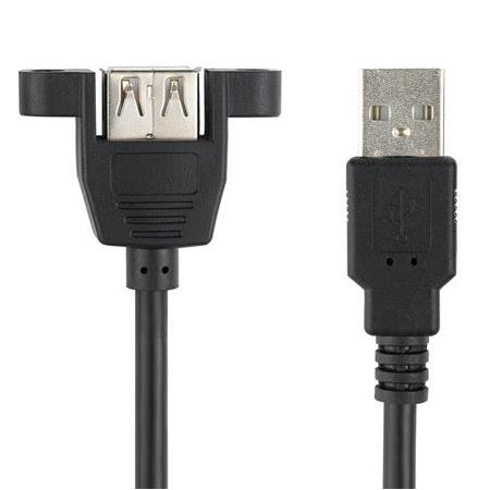 Alfais 4886 Usb Dişi Erkek Panel Tipi Data Uzatma Kablosu 1 Metre