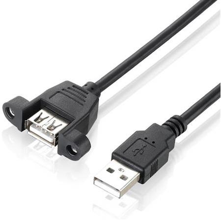 Alfais 4886 Usb Dişi Erkek Panel Tipi Data Uzatma Kablosu 1 Metre