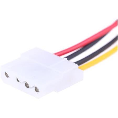 Alfais 4843 Sata Kasa Hdd Dişi Erkek 4 pin Power Molex Güç Kablosu 20 cm