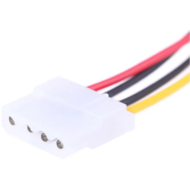 Alfais 4843 Sata Kasa Hdd Dişi Erkek 4 pin Power Molex Güç Kablosu 20 cm