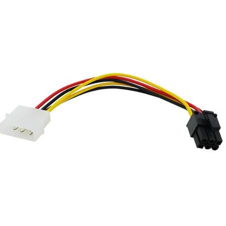 Alfais 4978 Molex 4 Pin 6 Pin Pci-e Dönüştürücü Ekran Kartı Güç Power Kablosu