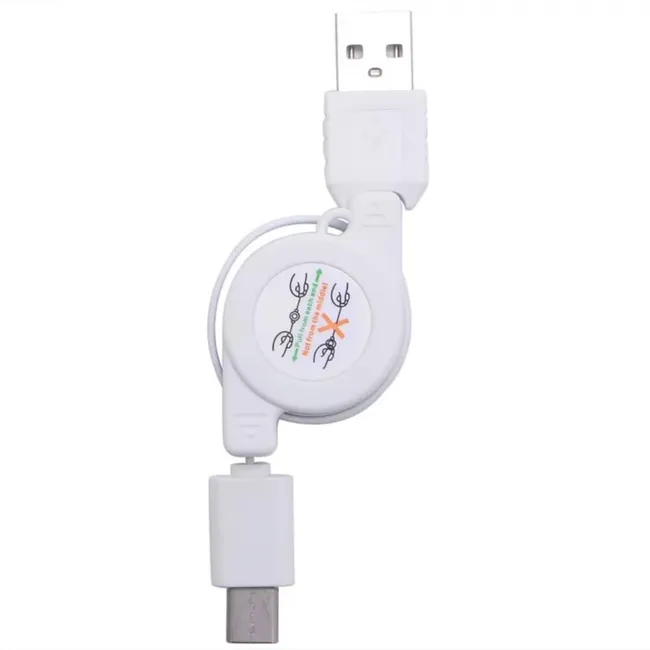 Alfais 6022 Usb To Type C Erkek Şarj Ve Veri Aktarım Kablosu Makaralı  75cm