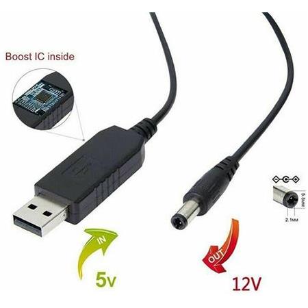 Alfais 4322 5V To 12V Dc Usb Voltaj Yükseltici Çevirici Adaptör Kablosu