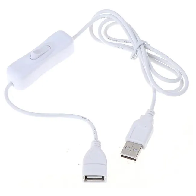 Alfais 5223 Usb Dişi Erkek On Off Açma Kapama Anahtarlı Uzatma Kablosu 1 Metre